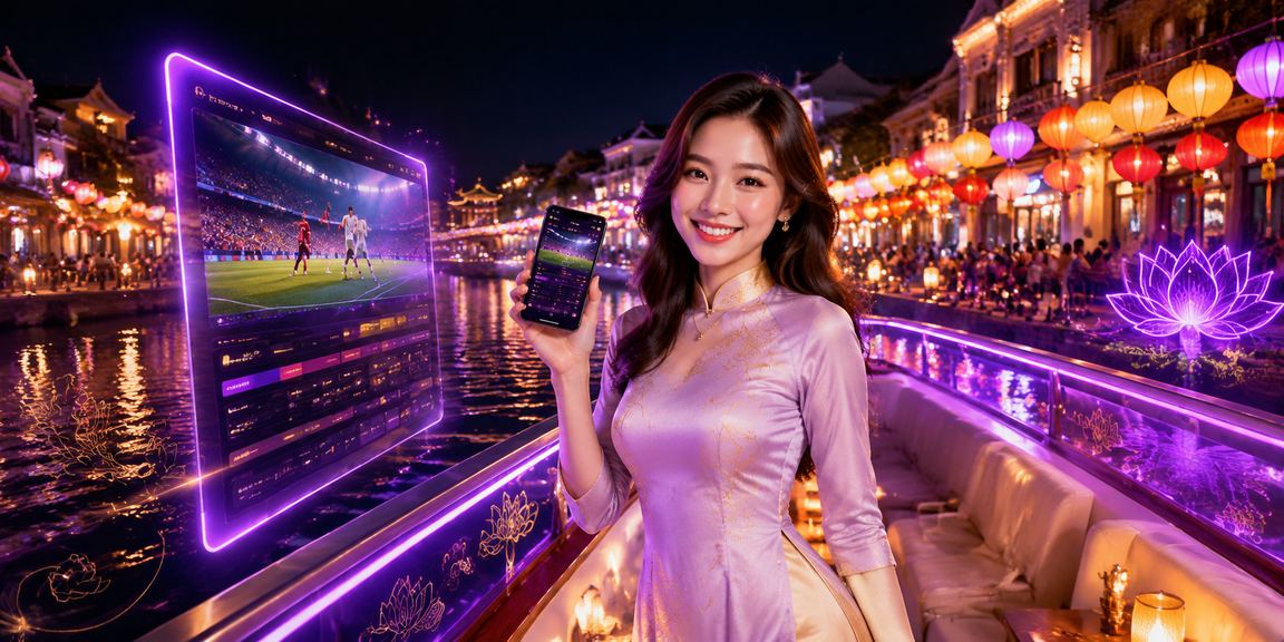 Người dùng Hà Nội truy cập casino trên di động dưới ánh đèn lồng